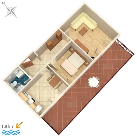 Appartamento Novigrad 6951g Novigrad Istria